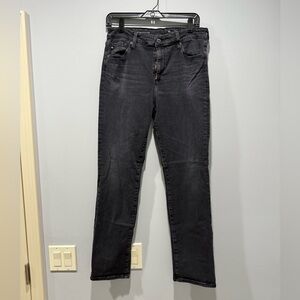 AG Adriano Goldschmied Mari high waist slim straight jean grey wash